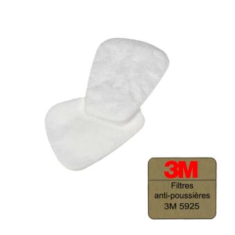 Filtre poussieres pour 1/2 masque 3M (X2) - 5925