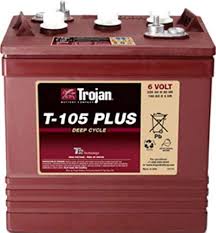 Batt. Trojan Deep Cycle T105+ 6V-225Ah (40)