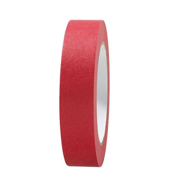 Adhesif Masquage papier Rouge 25mmx50m