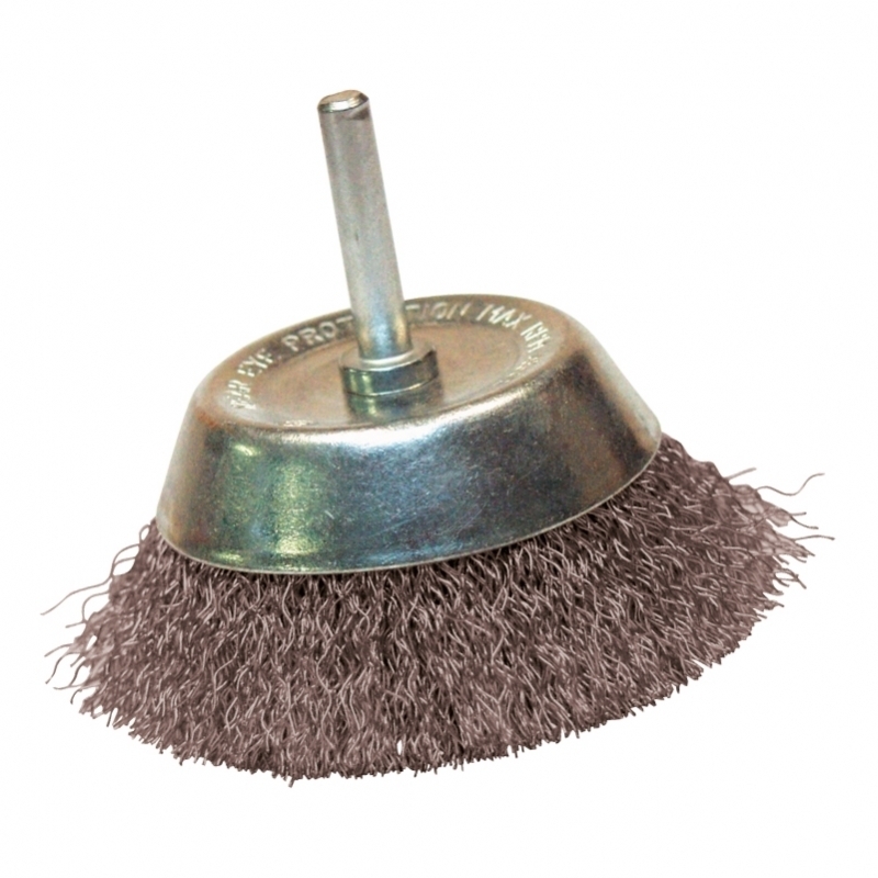 Brosse conique fil acier Ø75mm