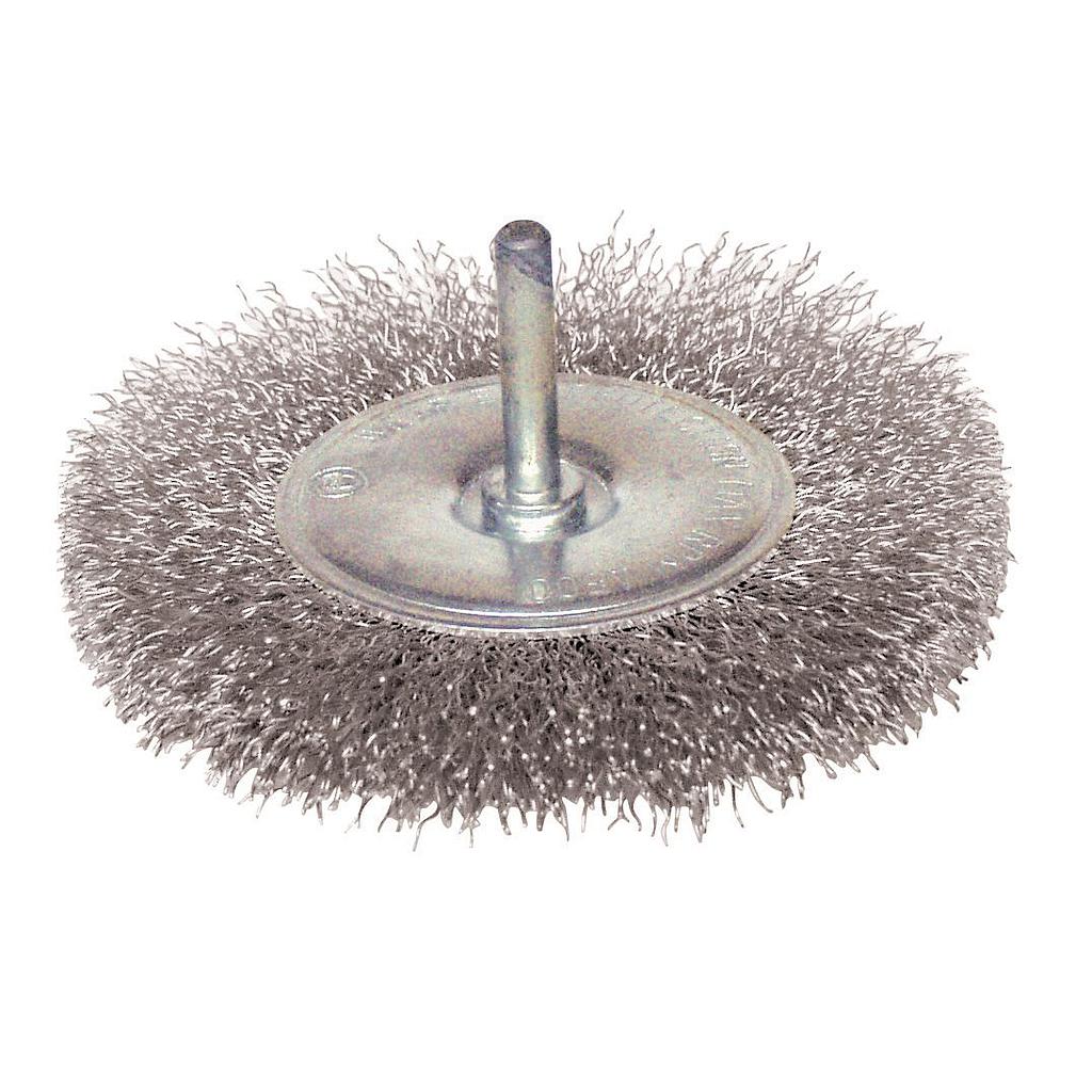 Brosse circulaire fil acier ondulé Ø50mm 