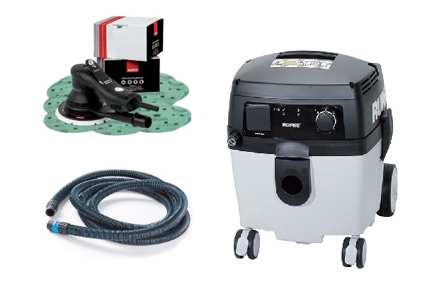 Ponceuse SKORPIO + Aspirateur S130EL + 300 disques + tuyau