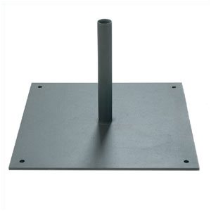 Platine carrée 300x300x3mm + Axe support - 2,5kg (intérieur)